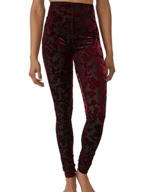Free People Magic Hour High Waist Burnout Velvet Leggings